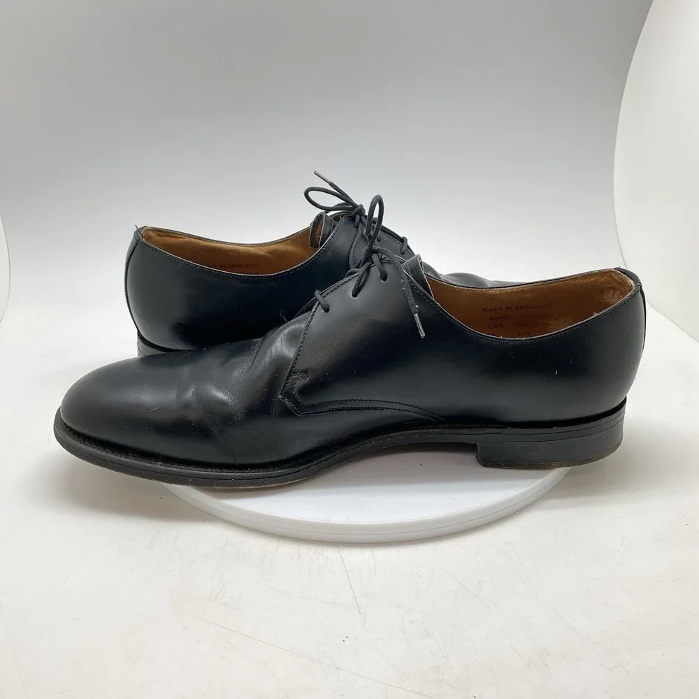 William‎ Chatsworth Oxford Dress Shoes Mens 13 D Black Leather England Preppy